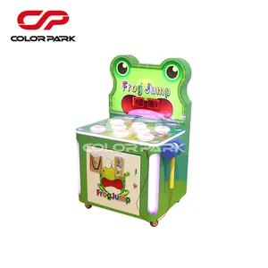 colorful park Hot Sale Coin Operated Arcade Hitting Machine with LED light Hitting Frog Games machine for Children