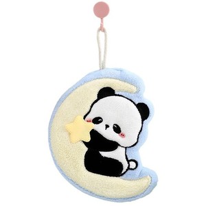 Serviette de cuisine suspendue en polaire corail à séchage rapide, motif panda mignon, design dessin animé - Product Image 5