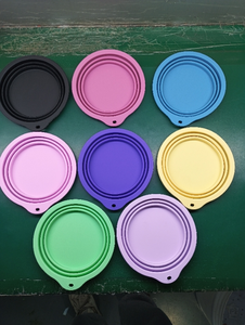 350ML di Silicone portatile per cani da compagnia ciotole d'acqua per viaggiare in campeggio pieghevole che cammina all'aperto per l'alimentazione di animali domestici ciotola per piatti pieghevoli - Product Image 5