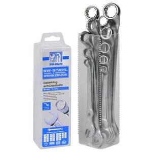 SW-Stahl 00181l jeu de clés polygonales doubles, 6-32mm, décalées, 11 pièces - Product Image 1