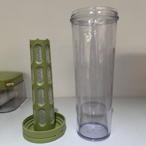 Fridge 1l Multiple Use Plastic Water <b>Bottle</b> 1000 Ml Fruit Flower Rose Tea Ice Cold Brew <b>Coffee</b> <b>Bottle</b> With Handle - Product Image 2