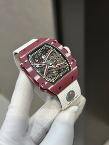 Nuevo Reloj Mecánico de Esqueleto para Hombre 2026, de Alta Gama, con Caja de Fibra de Carbono Rosa, Estilo Tonneau, Deportivo, Resistente al Agua y Duradero - Product Image 2
