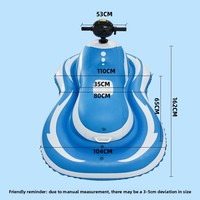 Jet ski gonflable électrique, jouet aquatique sûr avec propulseur électrique, embarcation gonflable pour jeux aquatiques en famille, divertissement en piscine