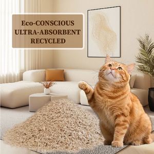 Arena para Gatos de Tofu Triturado Biodegradable y Ecológica, con Aglutinación Rápida - Product Image 1