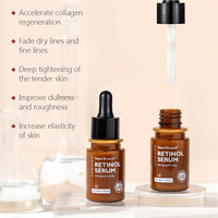 Ensemble de soins au rétinol unisexe Vibrant Glamour avec acide hyaluronique, crème anti-âge blanchissante pour le visage, sérum facial, crème pour les yeux pour le renouvellement de la peau