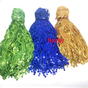 New 30cm Nylon hạt tua hàng râu <span class=keywords><strong>Sequins</strong></span> bán buôn Spike Phụ kiện cho hàng may mặc Giày Túi cắt tỉa - Product Image 1