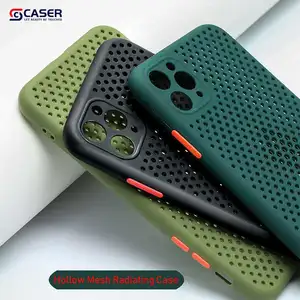 Neues Produkt Atmungsaktive wärme strahlende Handy hülle Designer Honeycomb Cooling Ultra dünne TPU-Handy hülle für Iphone 15 14