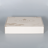 Boîte d'expédition en carton ondulé recyclé, personnalisée avec logo imprimé, luxe, colorée, de différentes tailles
