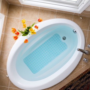 <span class=keywords><strong>Tapis</strong></span> de sol de salle de bain 100*40 en PVC antidérapant au design moderne, massage à bulles pour <span class=keywords><strong>baignoire</strong></span> de pieds, <span class=keywords><strong>tapis</strong></span> de douche à ventouse - Product Image 4