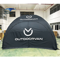 Tente de tuning de voiture de performance imprimée sur mesure tente à dôme gonflable gazebo de course de rallye pour le sport de moto en plein air