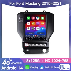 Android14 <b>Car</b> Radio Stereo GPS Navi Multimedia Player For Ford Mustang 2015-2021 Tesla Style Screen Head DSP 4G BT Carplay Auto - Product Image 2
