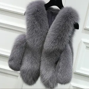Vente directe d'usine personnalisée <span class=keywords><strong>fausse</strong></span> <span class=keywords><strong>fourrure</strong></span> de renard manteau <span class=keywords><strong>gilet</strong></span> femmes épissé court style <span class=keywords><strong>fausse</strong></span> <span class=keywords><strong>fourrure</strong></span> de renard veste <span class=keywords><strong>gilet</strong></span> pour les femmes - Product Image 1