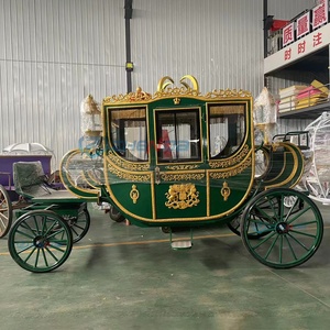 2026 Seats 6 Seats Sightseeing Horse Drawn Green Electric Carriage Wedding Carriage Customizable Color - Product Image 3