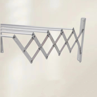 120cm tenture murale accordéon pliable peu encombrant vêtements étendoir mural Type