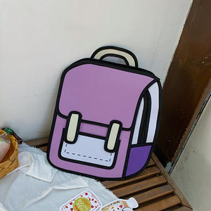 2023时尚创意幼儿园书包<span class=keywords><strong>2D</strong></span>绘图背包3D跳跃风格卡通儿童书包女生男生 - Product Image 2