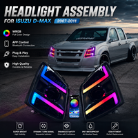 Phare avant modifié en gros, phare LED amélioré, ensemble de phares pour Isuzu DMAX 2007 2008 2009 2010 2011