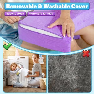 Sofá Seccional Convertible de Espuma de 12 Piezas para Jugar, Bloques de Construcción para Niños y Niñas, Muebles para Sala de Juegos Interior - Product Image 6
