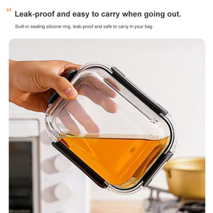 Récipients en verre borosilicate de qualité alimentaire, sans danger pour le contact répété avec les aliments et l'utilisation quotidienne - Product Image 6