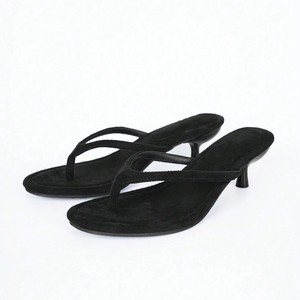 2025, Sandalias de tacón alto con punta abierta elegantes <span class=keywords><strong>minimalistas</strong></span> francesas para <span class=keywords><strong>mujer</strong></span>, <span class=keywords><strong>chanclas</strong></span> versátiles elegantes para exteriores con Tanga - Product Image 5