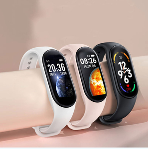 Reloj Inteligente M7 para Hombre y Mujer, Pulsera Inteligente de Fitness, Versión <span class=keywords><strong>Fitpro</strong></span>, Frecuencia Cardíaca, Imagen Dinámica, Reloj Inteligente Deportivo para IOS y Android - Product Image 1