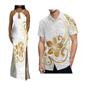 Ingrosso nuovo Design polinesiano coppia Set abiti da festa donna eleganti da sera - Product Image 1