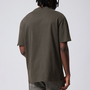 T-shirt conçu en coton biologique de qualité supérieure imprimé surdimensionné Cropped <span class=keywords><strong>Essentials</strong></span> col haut à manches courtes t-shirts pour hommes - Product Image 4