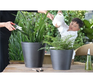 Macetas Decorativas <span class=keywords><strong>de</strong></span> Plástico Greenship <span class=keywords><strong>para</strong></span> Interiores y Exteriores, Macetas Grandes <span class=keywords><strong>de</strong></span> Madera y <span class=keywords><strong>Piedra</strong></span> <span class=keywords><strong>para</strong></span> Jardín, Superficie Lisa - Product Image 4