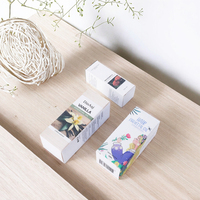 Boîtes rigides en papier enduit Ecoprint personnalisées pour l'emballage de sérum pour les joues et d'huile essentielle, matériaux recyclés, carton blanc