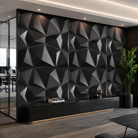 Panneau mural en PVC géométrique 3D, panneau de revêtement mural décoratif en relief 3D, imperméable, décoration murale intérieure pour hôtel, bureau, maison