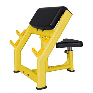 Dumbbell <b>Barbell</b> Compatible Preacher Curl Bench Wholesale Low MOQ Multi <b>Weight</b> Biceps Arm Workout Gym Fitness Equipment - Product Image 1