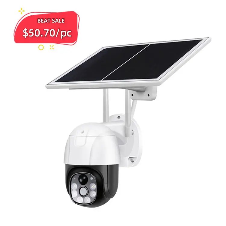 Personen erkennung Drahtlose 1080p HD Solar betriebene Kugel Wi-Fi Flutlicht Wifi Outdoor CCTV IP-Kamera