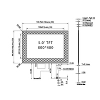 Fabrikpreis 5 Zoll TFT LCD Bildschirm 800*480 Treiber ST7262 mit/ohne Touchpanel GT911