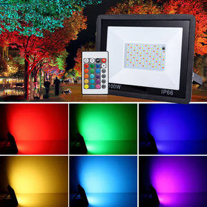 Projecteur RVB avec télécommande éclairage de paysage de <span class=keywords><strong>scène</strong></span> scènes de bricolage lampe d'inondation LED intelligente à changement de couleur pour jardin de fête - Product Image 3