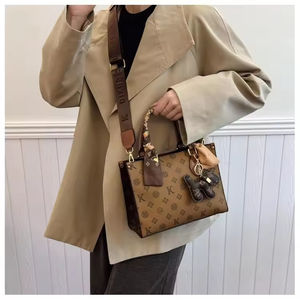 Sac à bandoulière de luxe pour femmes en PU, fermeture ouverte, imperméable, portable, accessoire de mode - Product Image 3