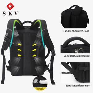 Sac à dos extensible pour homme, pour ordinateur portable 15.6 17 pouces, multicouches, Anti-vol, sacs à dos masculins - Product Image 4