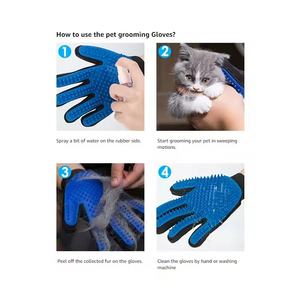 Hot Selling Silicone Rubber TPE Pet <b>Dog</b> Cat Glove for Grooming Feature Stocked <b>Bath</b> Hair Removal Cleaning Brush - Product Image 4