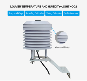 Station météo extérieure personnalisable, surveillance de la météorologie, capteur de température, d'humidité et de pression atmosphérique RS485, matériau ABS, OEM ODM - Product Image 3