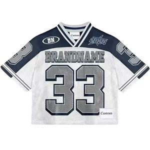 All'ingrosso abbigliamento <span class=keywords><strong>da</strong></span> <span class=keywords><strong>calcio</strong></span> personalizzato traspirante asciugatura rapida maglia <span class=keywords><strong>da</strong></span> Football americano per gli appassionati personalizzabile Streetwear per l'estate - Product Image 1