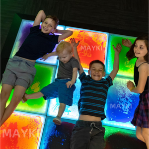 Équipement sensoriel interactif, couleurs vives RGB, tuiles liquides LED lumineuses, sol de danse sensible à la pression, <span class=keywords><strong>gel</strong></span> liquide - Product Image 5