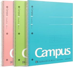 Notebook a <span class=keywords><strong>spirale</strong></span> Premium College con copertura in <span class=keywords><strong>plastica</strong></span> resistente - Product Image 1