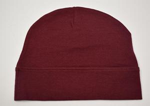Casquettes de sport pour hommes GECKO MASTER 100% laine mérinos brodées, ajustables, pour un usage quotidien, couleur rouge vin, pour le cyclisme - Product Image 3