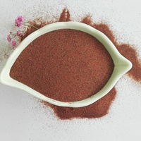 Sable de grenat 80 grains Abrasif naturel pour la découpe du verre et le sablage Idéal pour l'usage industriel en usine de pierre