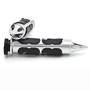 Tay nắm tay lái xe máy bằng nhôm cứng mạ crôm đa năng RTS 25mm 1 inch dành cho xe Cruiser Suzuki <span class=keywords><strong>Kawasaki</strong></span> Yamaha Honda - Product Image 3