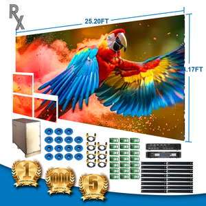 Promotion : Système de mur vidéo LED clé en main RX 2K, panneau d'affichage publicitaire intérieur P1.25, dalle d'affichage LED 640x480mm HDR10+, garantie 5 ans - Product Image 1