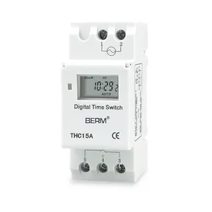 Berm thc15a temporizador programável digital, preço de fábrica, semanalmente ou diária, 220v 25a, interruptor de tempo, microcomputador atual