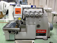 Machine à coudre surjeteuse industrielle Siruba 757KT 5 fils à grande vitesse, entraînement direct, économie d'énergie, pour matériaux lourds