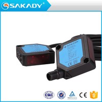Capteur photoélectrique infrarouge SAKADY série GL50, type réflexion miroir, sortie NPN/PNP, 12-24V DC/AC24-240V pour faisceau extérieur