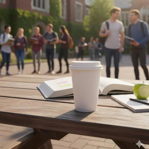 Custom Design Single Wall Paper Cup Factory Supplier of Eco-Friendly Drink Cups for Takeaway Use