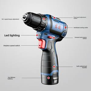 Dongcheng สว่านไขควงไฟฟ้าไร้สายไร้แปรงถ่านชาร์จไฟได้แบตเตอรี่ลิเธียมไอออนความเร็วตัวแปร - Product Image 3