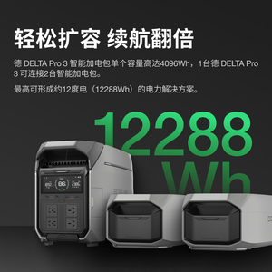 Eco Flow Delta Pro <span class=keywords><strong>3</strong></span> Paquete de Mejora Batería Externa Móvil para Exteriores Bolsa de Carga Expansión Portátil de Alta Potencia para Camping - Product Image 2